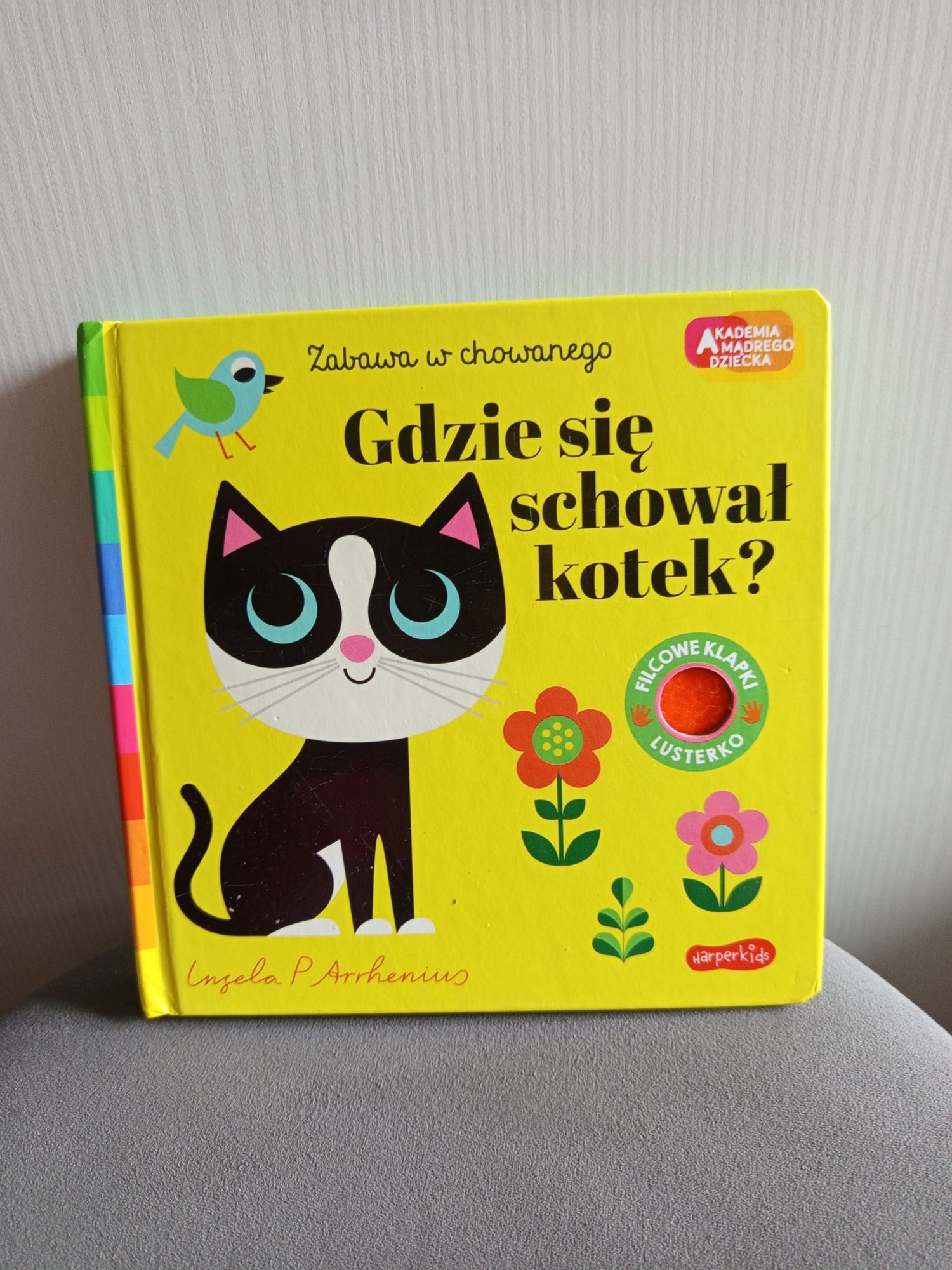 Książeczka sensoryczna dotykowa Gdzie się schował kotek?