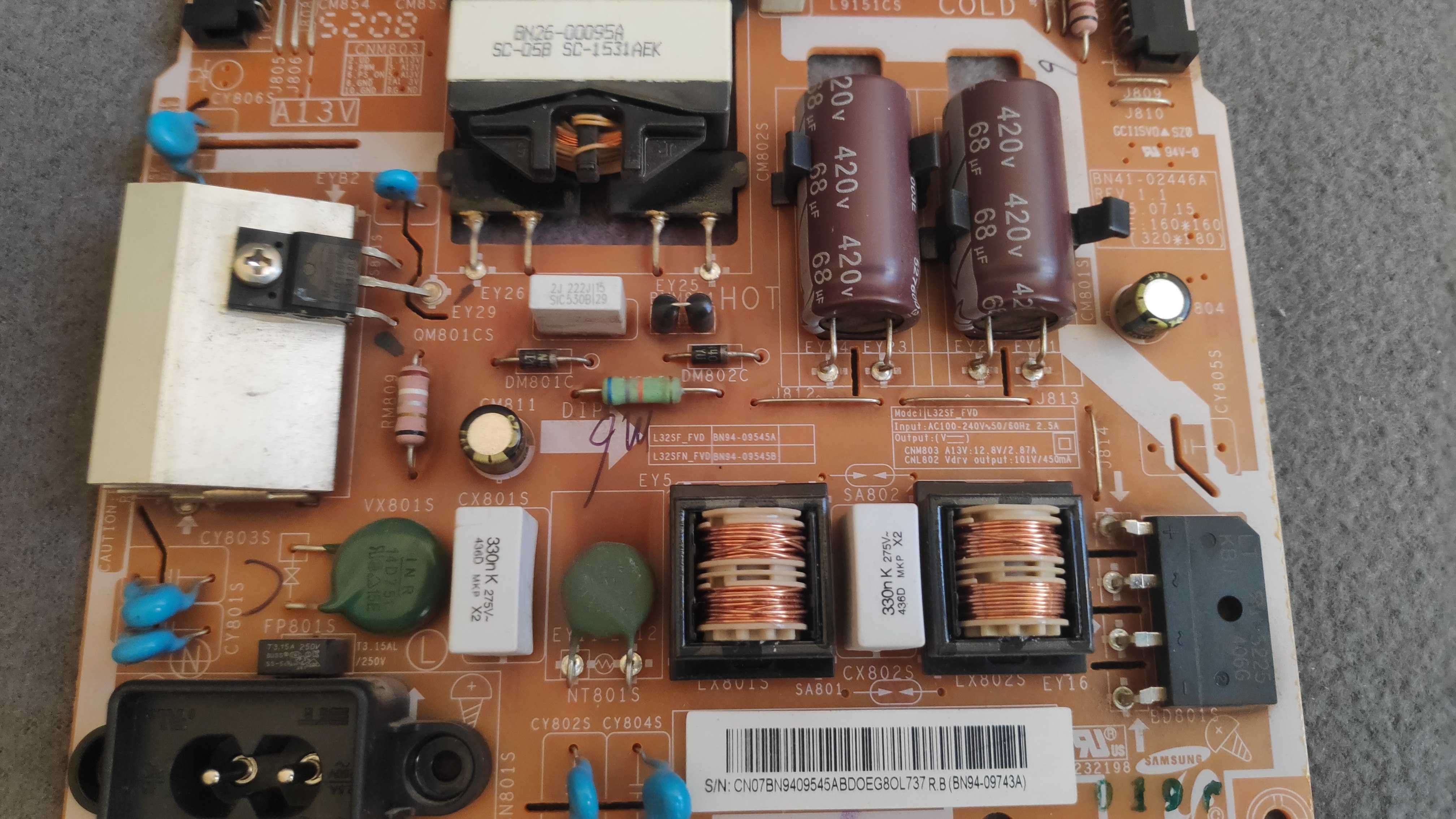 Zasilacz  BN41 - 02446A BN26 - 00095A Samsung ue32j5500