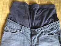 Spodnie ciążowe Zara szare, jeans r. S (36)