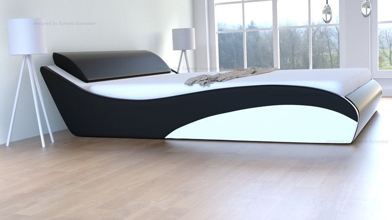 Łóżko z pojemnikiem i materace Lux Premium 140x200 cm