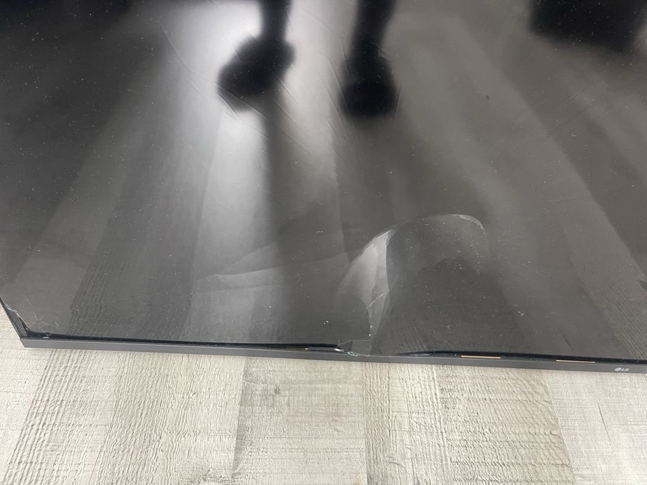 TV com ecrã partido