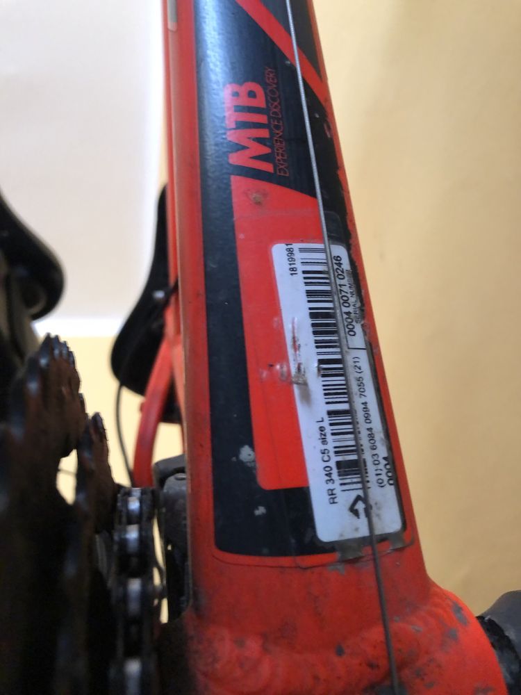 Rower B-Twin Rockrider 340 pomarańczowy
