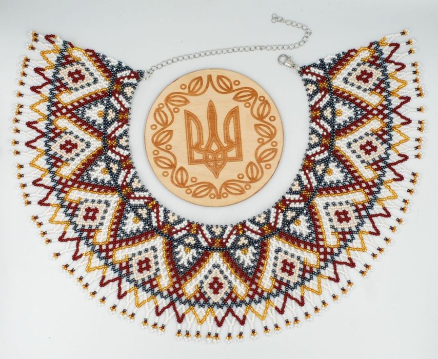 Вишукане намисто силянка ручної роботи з чеського бісеру