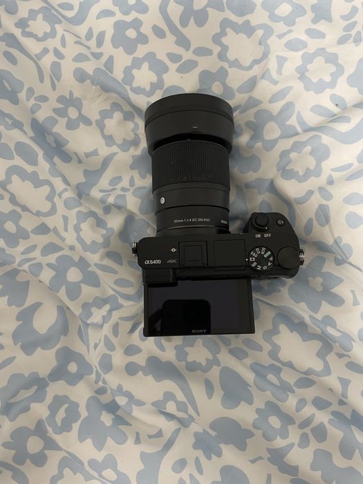Aparat sony a6400+ Sigma 30mm 1.4
