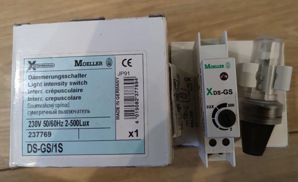 DS-GS/1S 230V 50/60Hz 2-500Lux Wyłącznik zmierzchowy Moeller /Eaton
