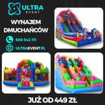 Wynajem Dmuchanych Atrakcji, Zjeżdżalnie, Dmuchańce Zamki - UltraEvent