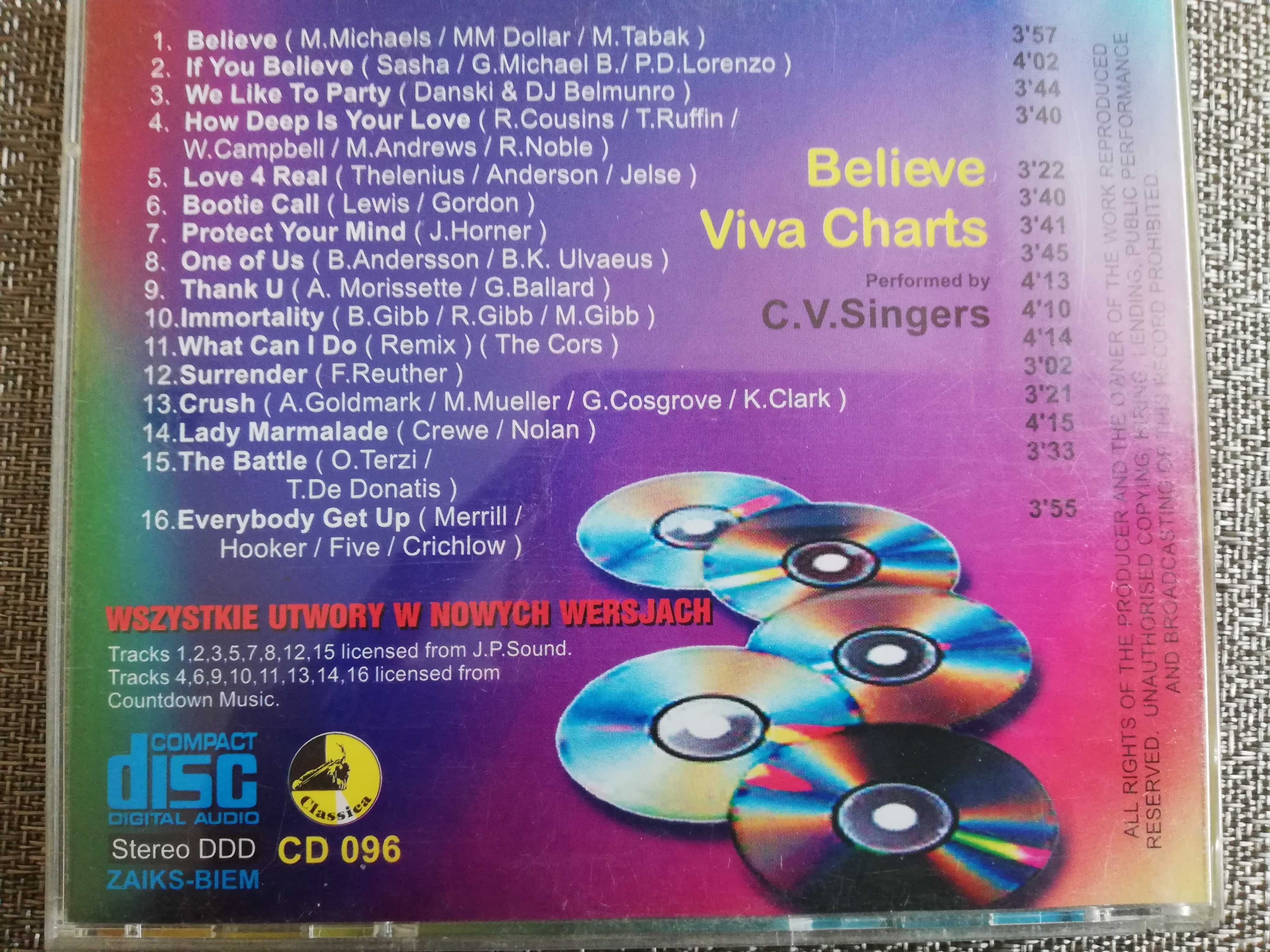 Przeboje - starocie - Viva Charts - Believe - płyta