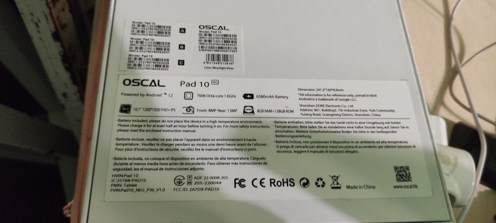 Планшет Oscal Pad10 8/128 Ремонт