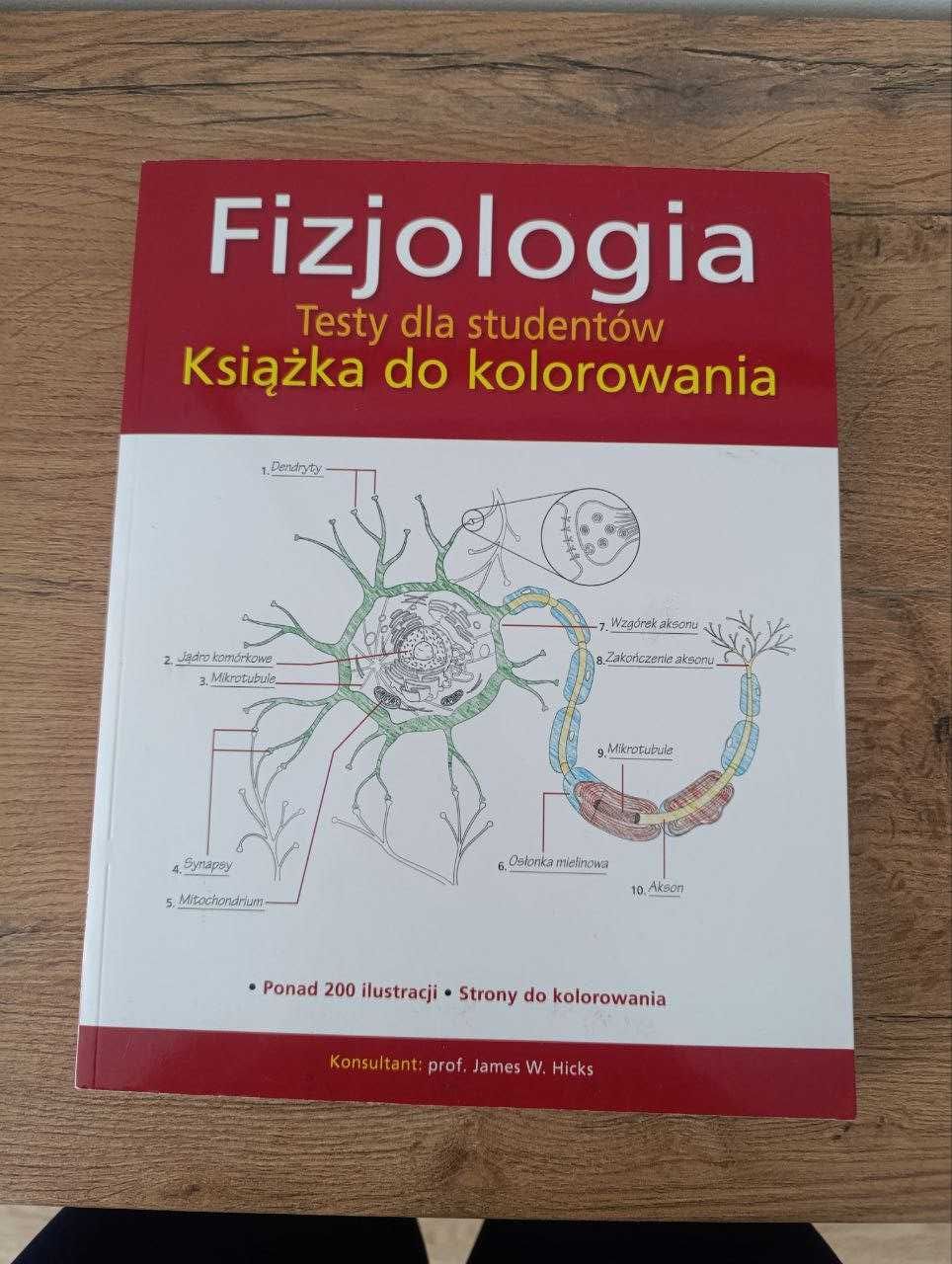 Fizjologia. Testy dla studentów. Książka do kolorowania