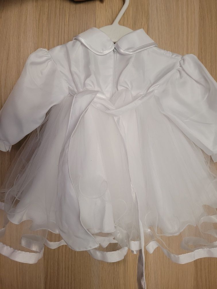 Biała sukienka do chrztu rozmiar 62