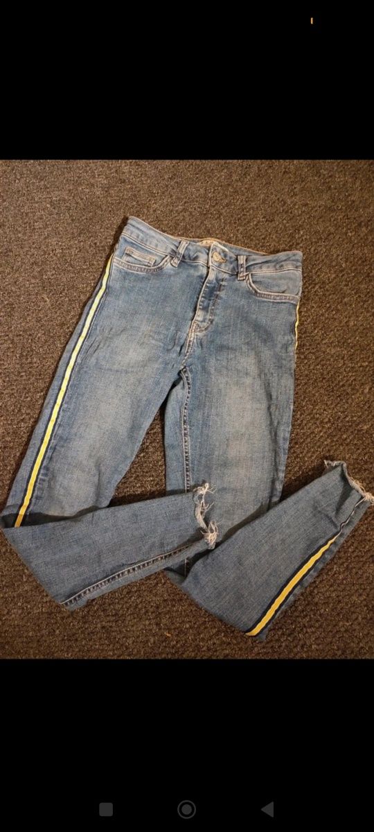 Spodnie jeansy z lampasami  Denim Co 36 S