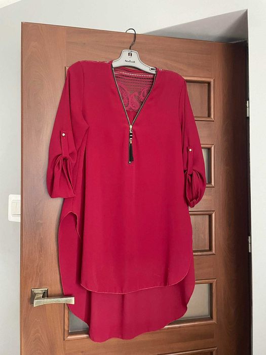 Bluzka tunika z ozdobnym tyłem