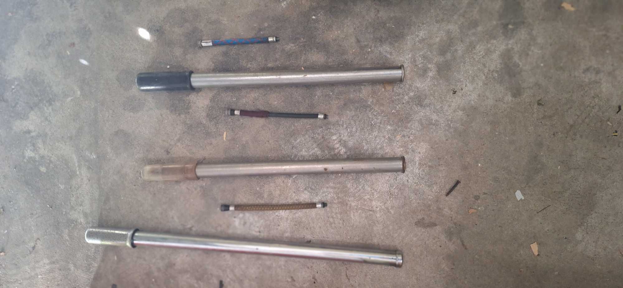 Bombas Antigas para encher pneus de bicicleta, com bicha