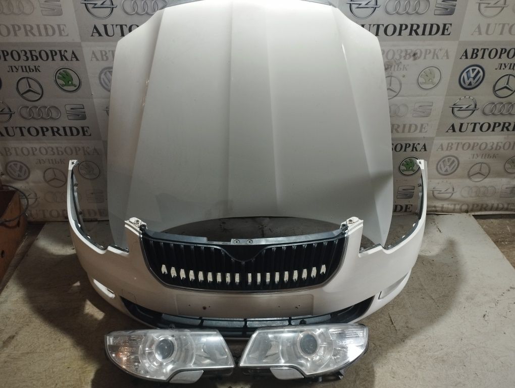 Капот бампер комплект передка Шкода суперб 2 Skoda superb 2