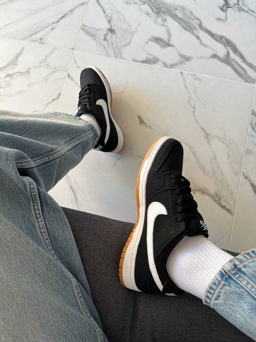 (БЕЗ ПЕРЕДОПЛАТИ)Nike SB Dunk Low Pro Black Gum найк сб данк гам чорні