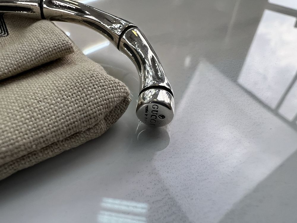 Браслет GUCCI Bones Logo Silver Color
