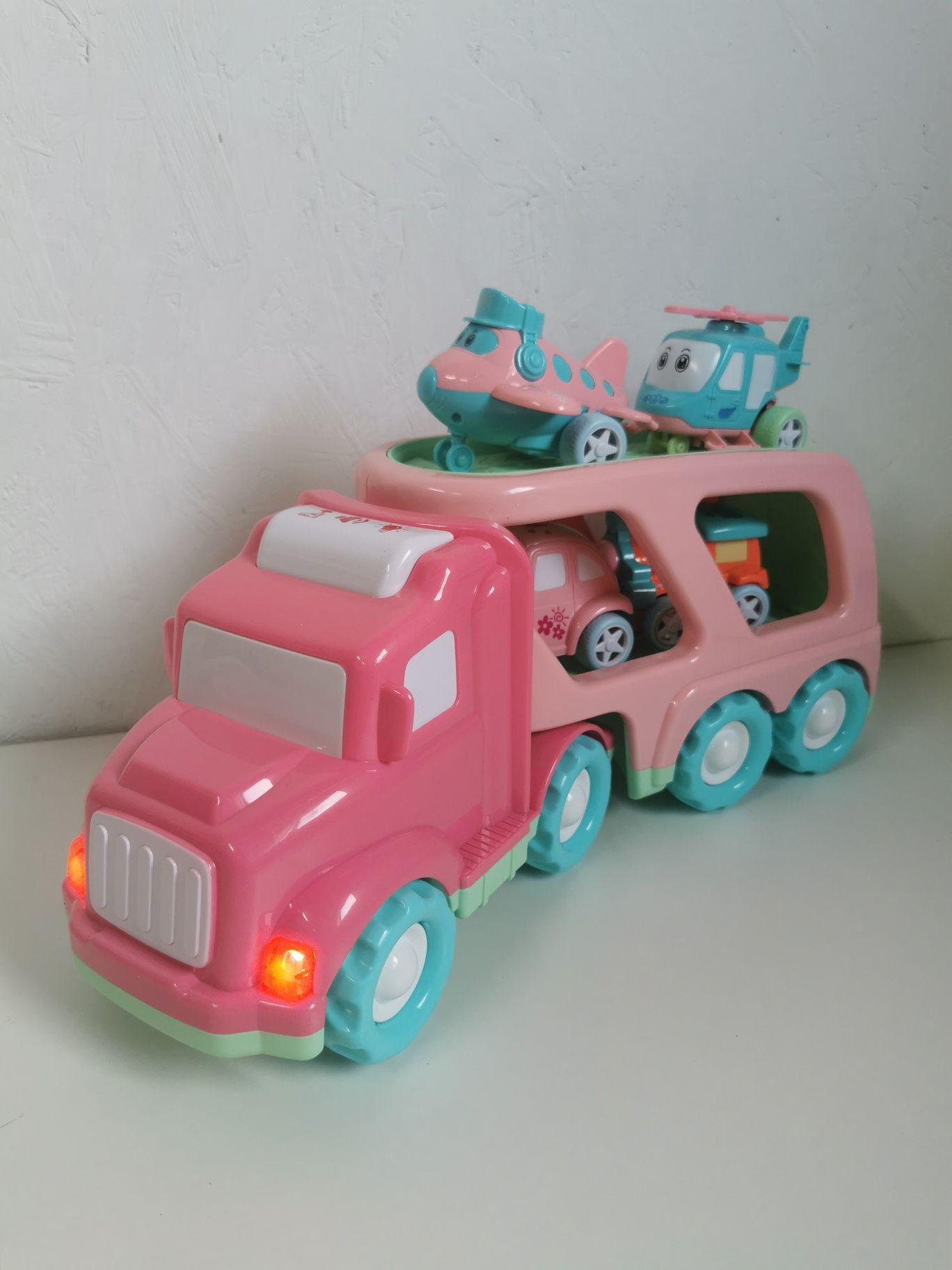 Zestaw autek z ciężarówką dla dziewczynek Transport Vehicle nr676