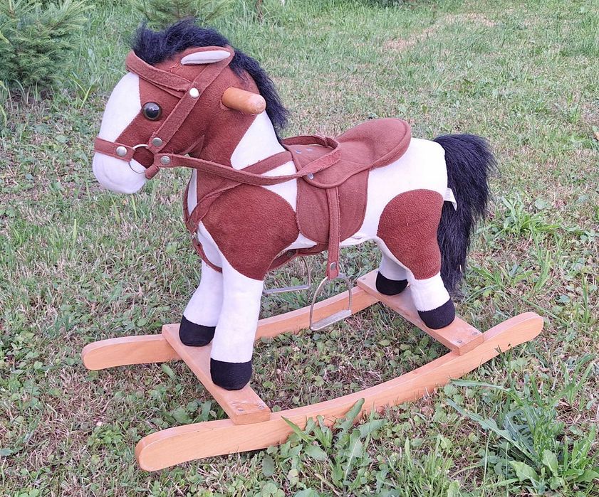 3+ Koń konik na biegunach bujak dla dzieci zabawka huśtawka