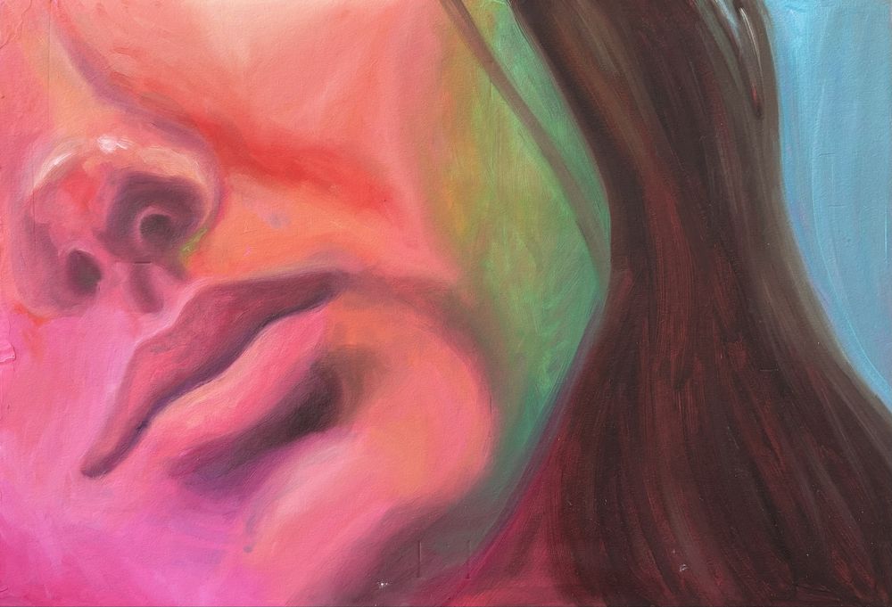 Obraz olejny ,,Zbliżenie 2”