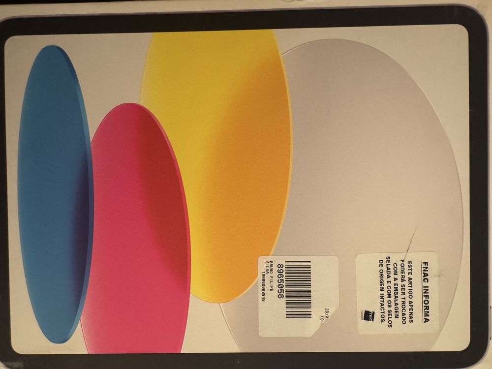 Apple iPad 10TH Fatura/garantia