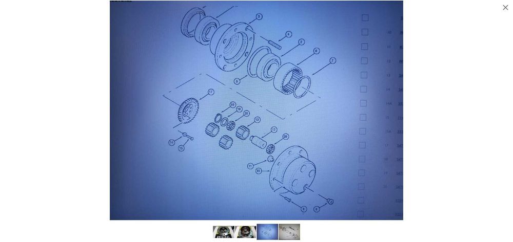 Pokrywa piasta dekiel wieniec koło zwolnicy CARRARO CASE MX110 MX120