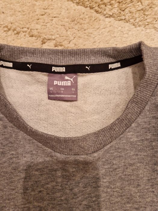 Костюм puma тёплый серого цвета свитшот и штаны