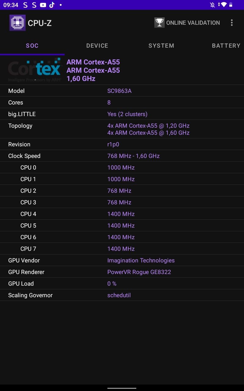 Tablet 10 cali Android 12