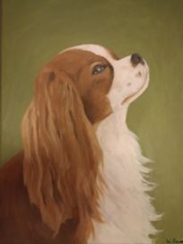 Obraz olejny - portret psa