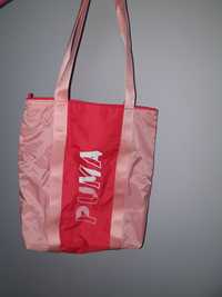 Nowa torebka torba a4 puma różowo czerwona