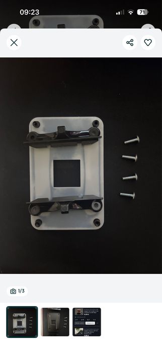 Backplate + wspornik karty graficznej