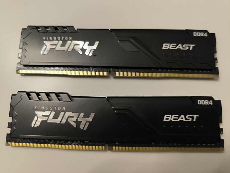 Pamięć 2x  RAM DDR4 Kingston FURY BEAST 8GB 3200MHz CL16 KF432C16BB
