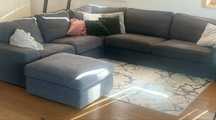 Kanapa sofa narożnik kivik ikea ciemny szary antracyt
