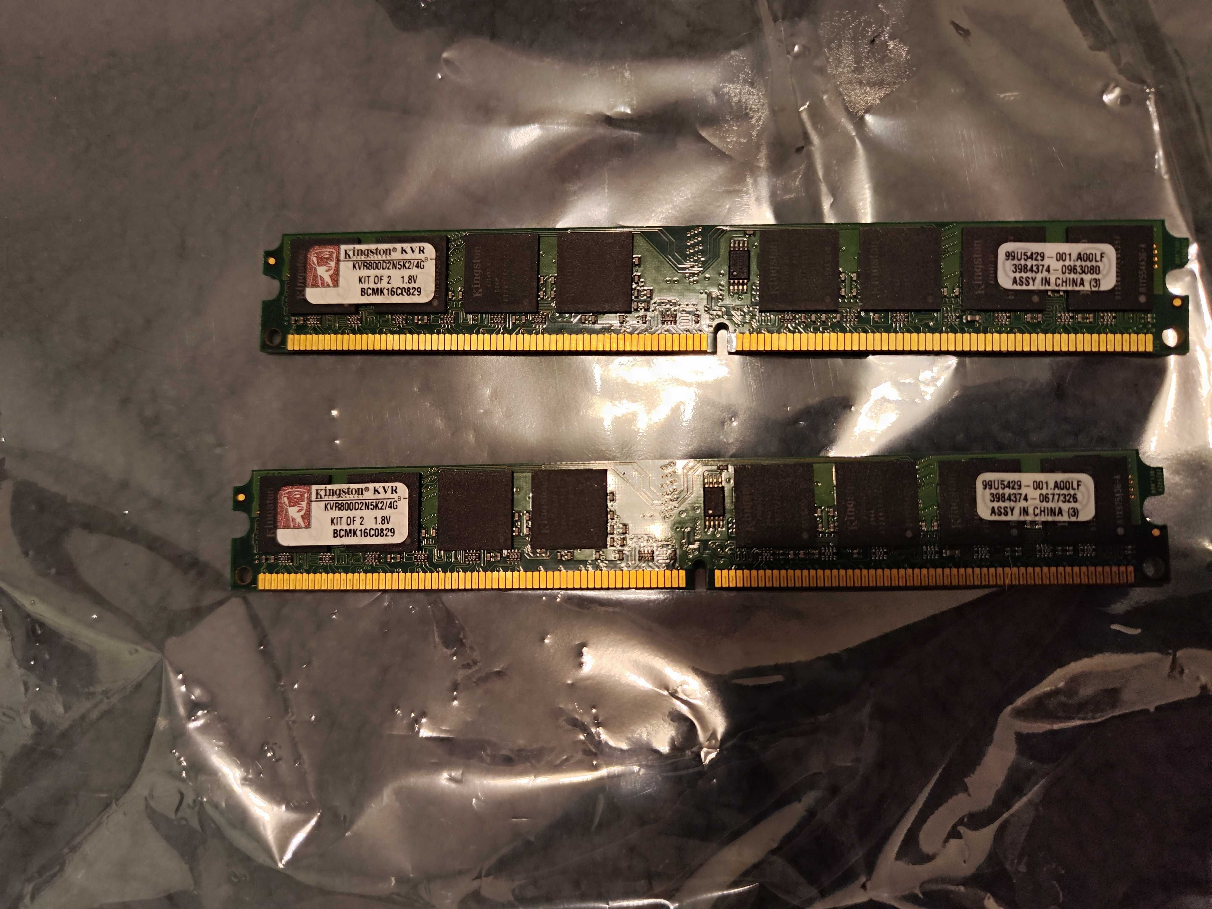 Pamięci DDR2 KINGSTON KVR800D2N5K2/4G 2x2GB 4GB