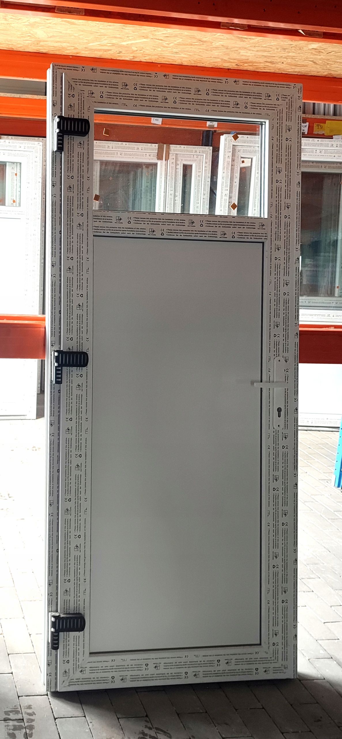 Drzwi Zewnętrzne 90x200 KACPRZAK Nowe PCV Sklepowe