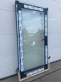 Drzwi aluminiowe przeszklone - od producenta - 1100 x 2100