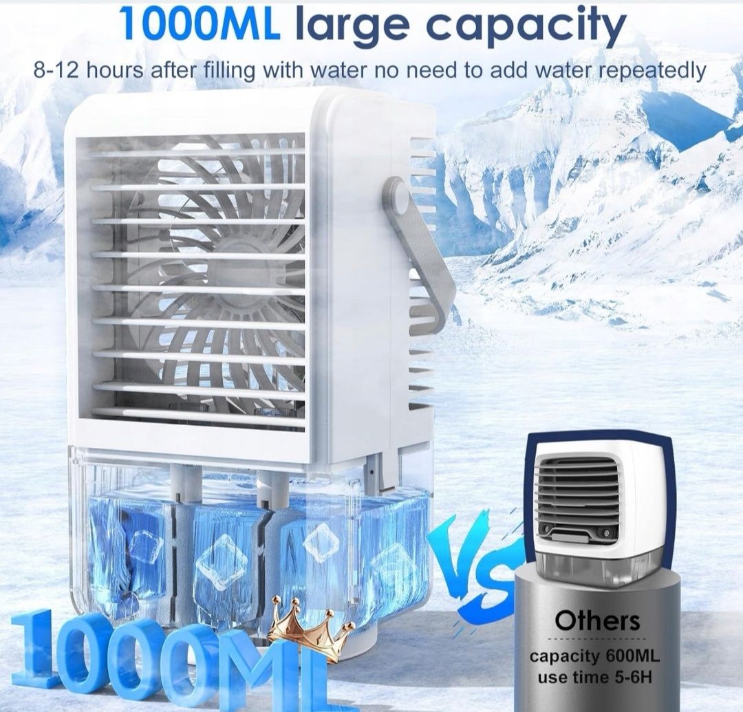 Klimatyzator przenośny mini wentylator air cooler WIAONE 4 w 1 YP16