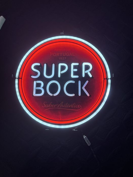 Logo luminoso super bock novo