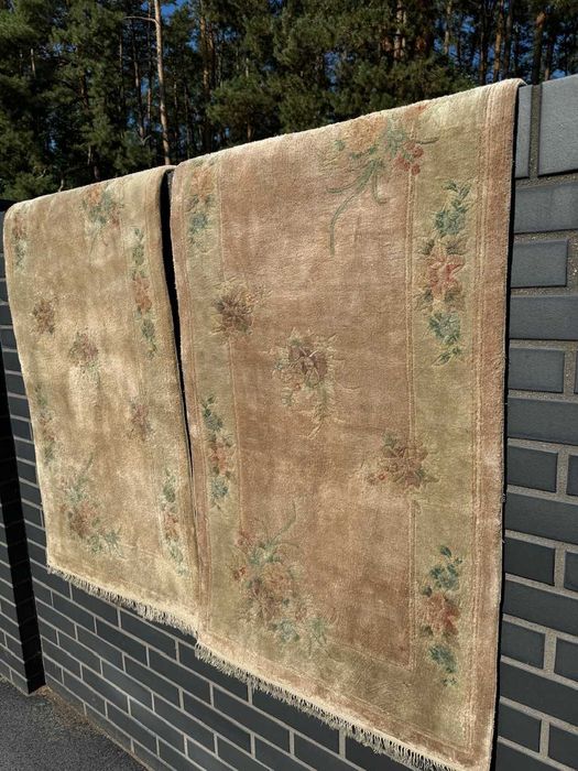 Dwa jedwabne dywany chińskie 2 po 140x70 galeria 6 tyś