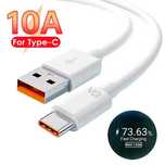 Super szybki kabel USB Type-C 10A, 120W, 0.25m – błyskawiczne ładowani