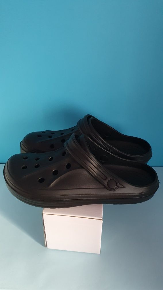 Crocsy  / klapki męskie czarne z pianki rozmiar 45