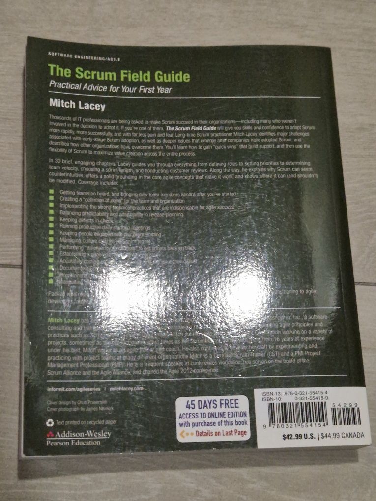 The Scrum Field Guide, Mitch Lacey