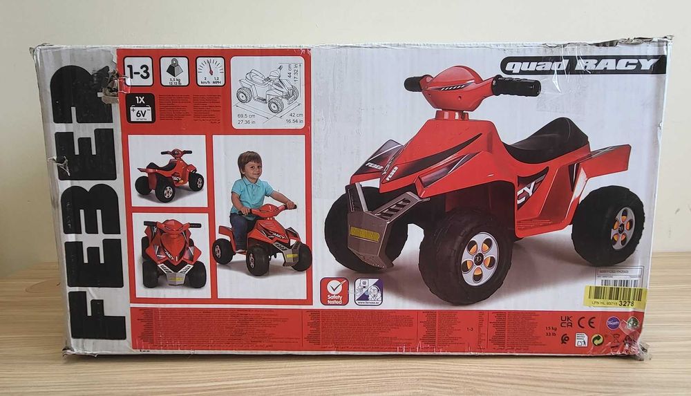 FEBER QUAD Na Akumulator Dla Dzieci 6V RACY 18m+