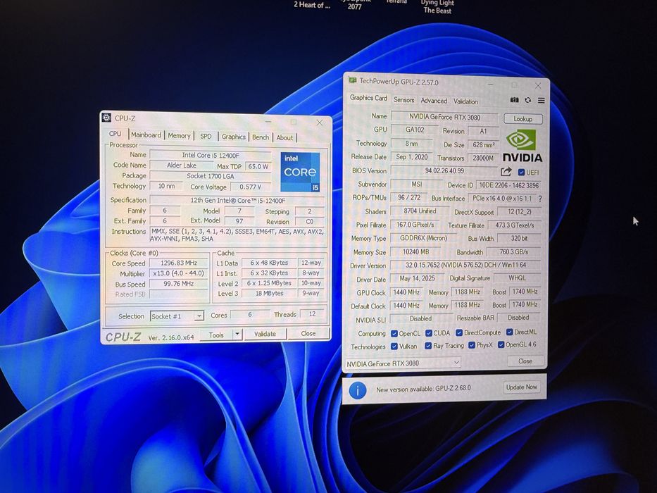 Ігровий ПК i5 12400f + RTX 3080