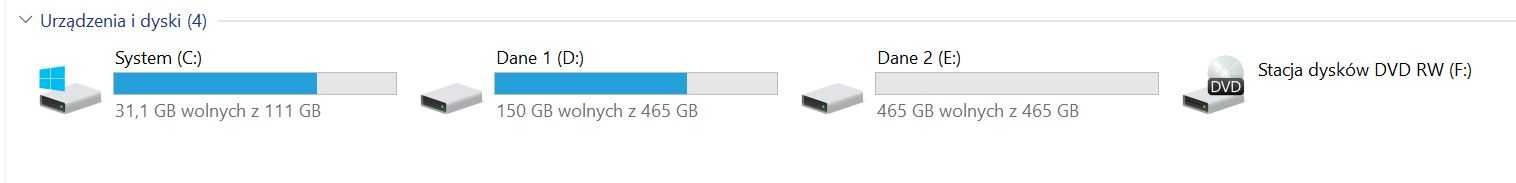 Komputer stacjonarny i5, W10, Office, 8GB, 120GB SSD i 1TB HDD