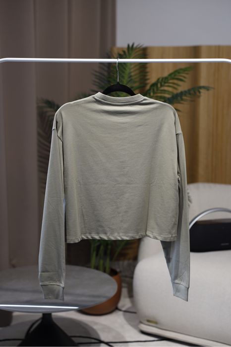 Лонгслів Miu Miu Long Sleeve Crop T-Shirt Green