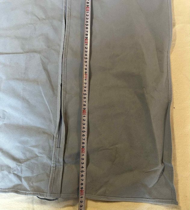 Чохол для одягу сірий з вішаком