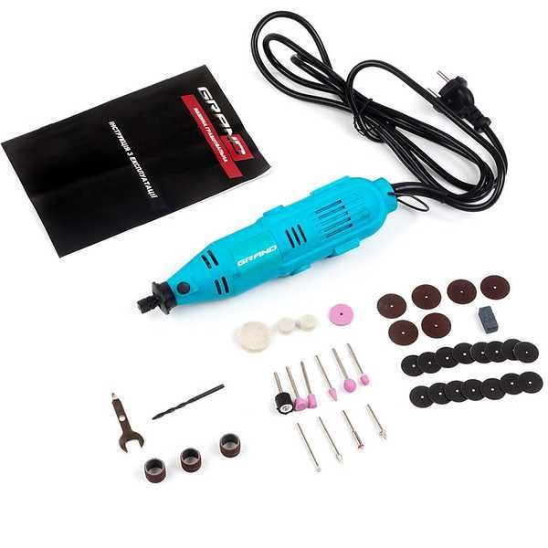 Гравер Grand МГ-570К / 211 (гнучкий вал, 211 насадок)