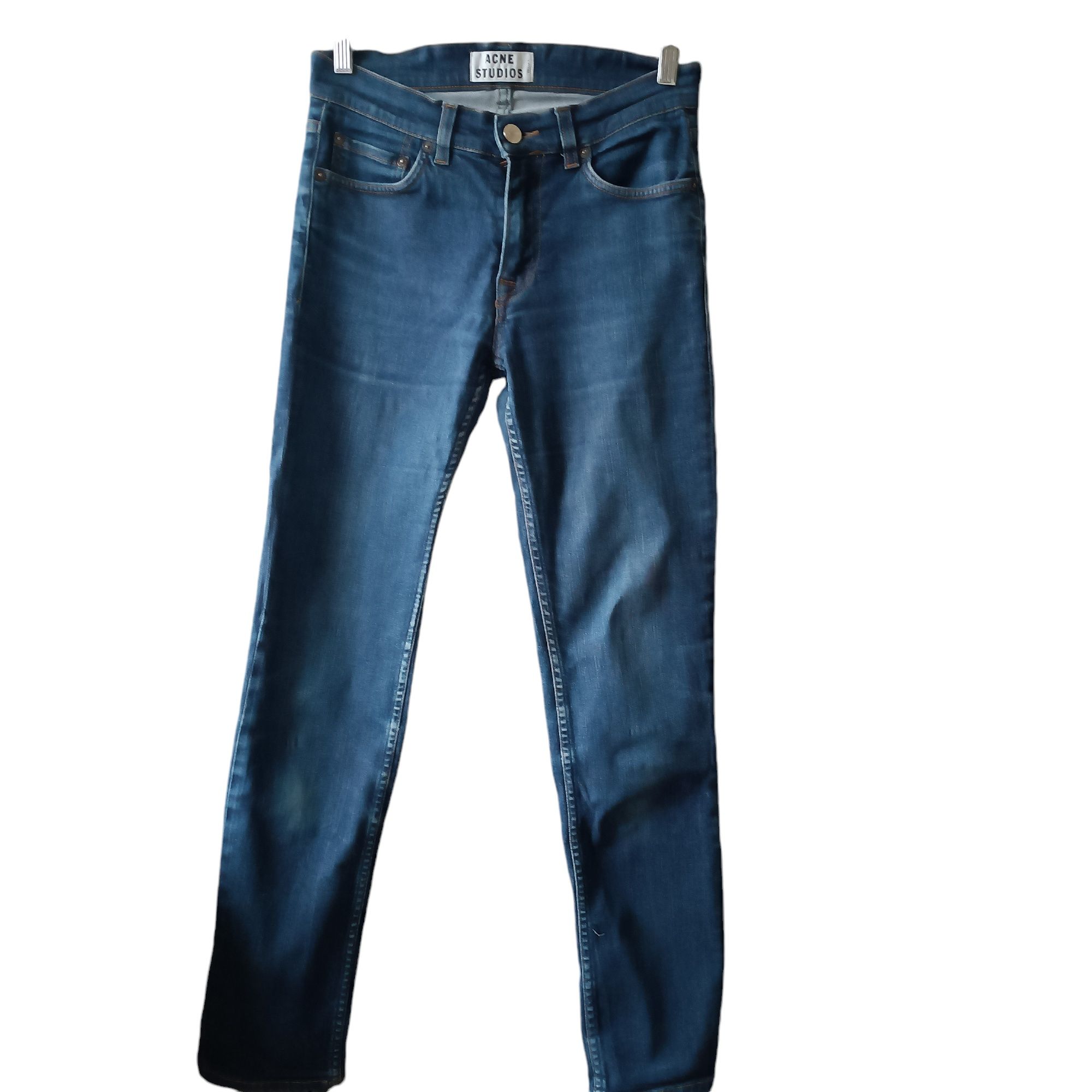 Acne Studios świetne dżinsy rurki model Ace Raw