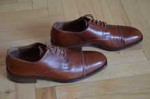 Buty męskie wizytowe MacKenny 42 wkł.28 całe ze skóry Made in Italy