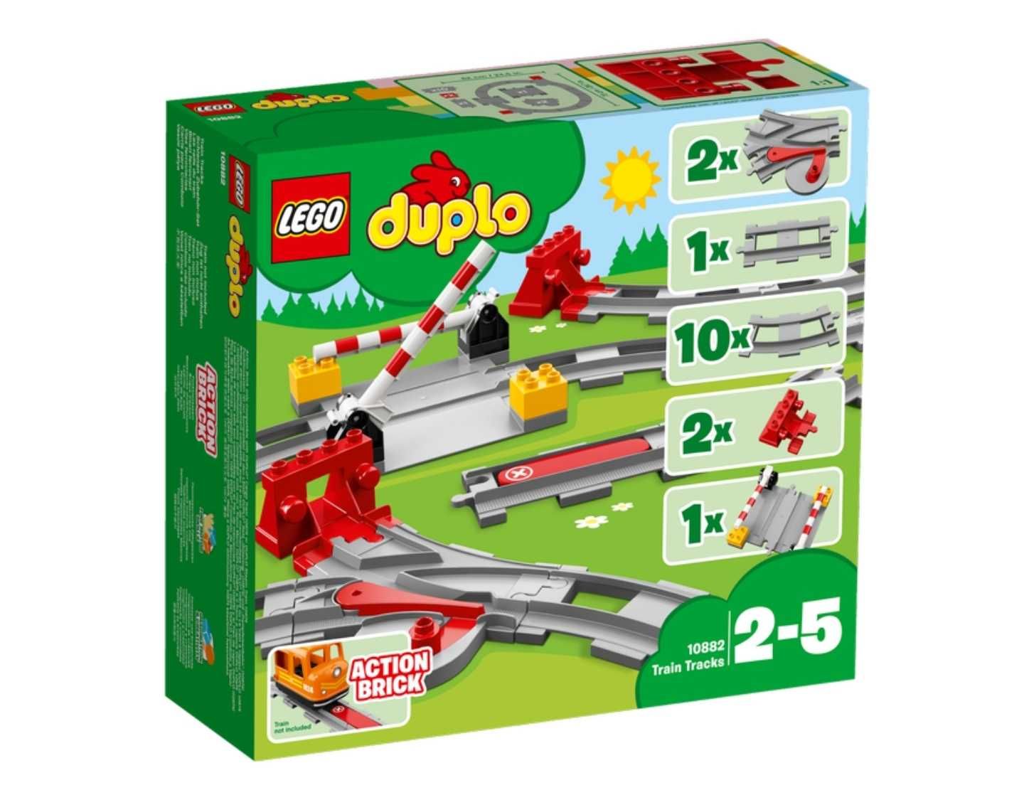 Lego duplo поезд 10874, железнодорожный мост 10872, переезд 10882